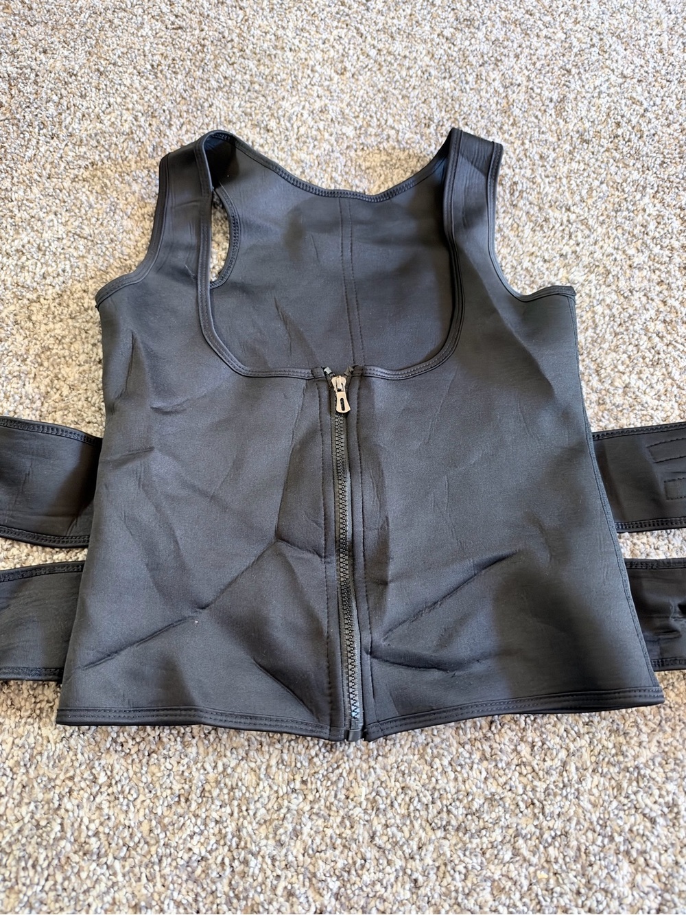ALO Yoga Black Front-Zip Sculpting Bodysuit